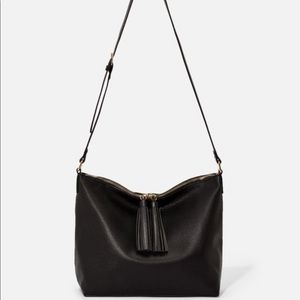 Double tassel shoulder bag